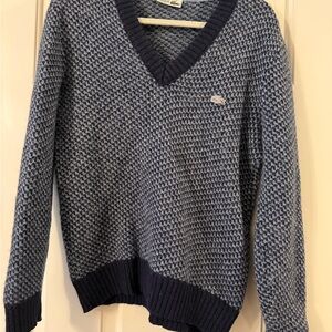 Vintage Lacoste birdseye V-Neck Sweater